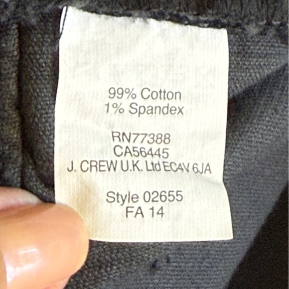 J. Crew 9” Mid- Rise Skinny Corduroy Pants. Dark Blue Size 28 #1784 - Picture 6 of 6